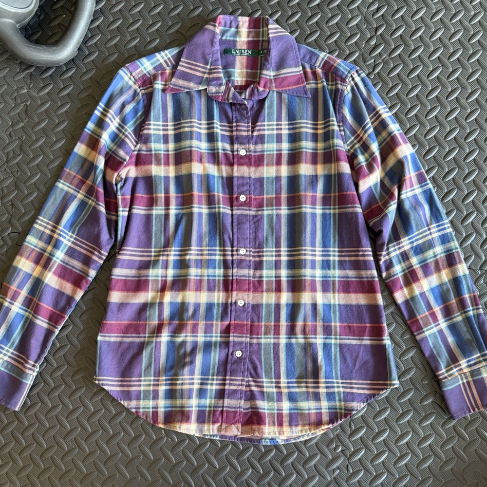 Ralph Lauren Multicolor Plaid Button Down Shirt